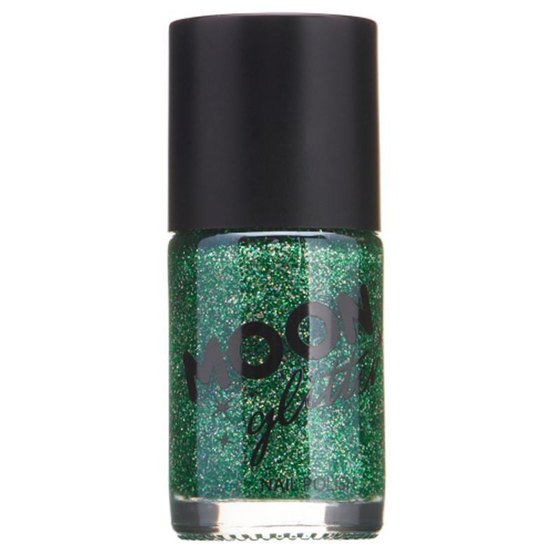 Moon Glitter Holographic Nail Polish, Green-Make up and Special FX-Jokers Costume Mega Store