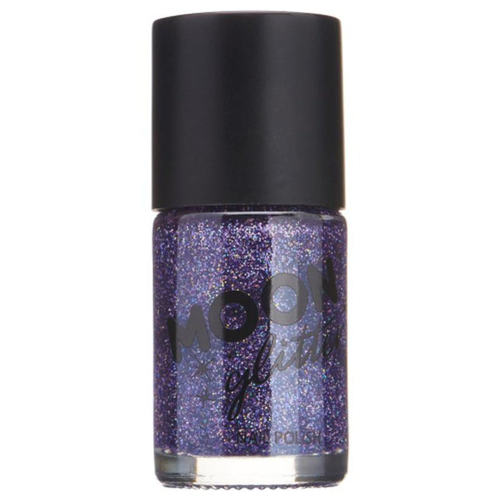 Moon Glitter Holographic Nail Polish, Purple-Make up and Special FX-Jokers Costume Mega Store