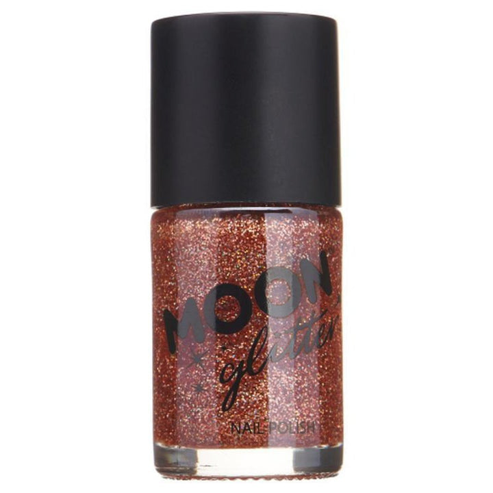 Moon Glitter Holographic Nail Polish, Rose Gold-Make up and Special FX-Jokers Costume Mega Store