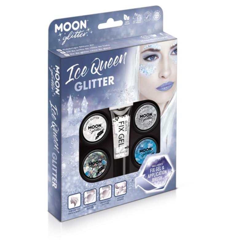 Moon Glitter Ice Queen Glitter Kit, Assorted-Make up and Special FX-Jokers Costume Mega Store
