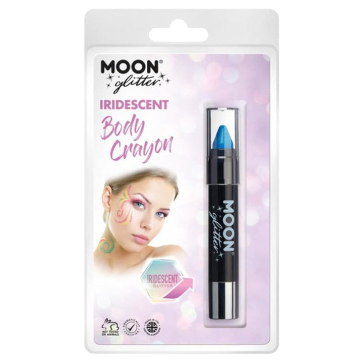 Moon Glitter Iridescent Body Crayons, Blue-Make up and Special FX-Jokers Costume Mega Store