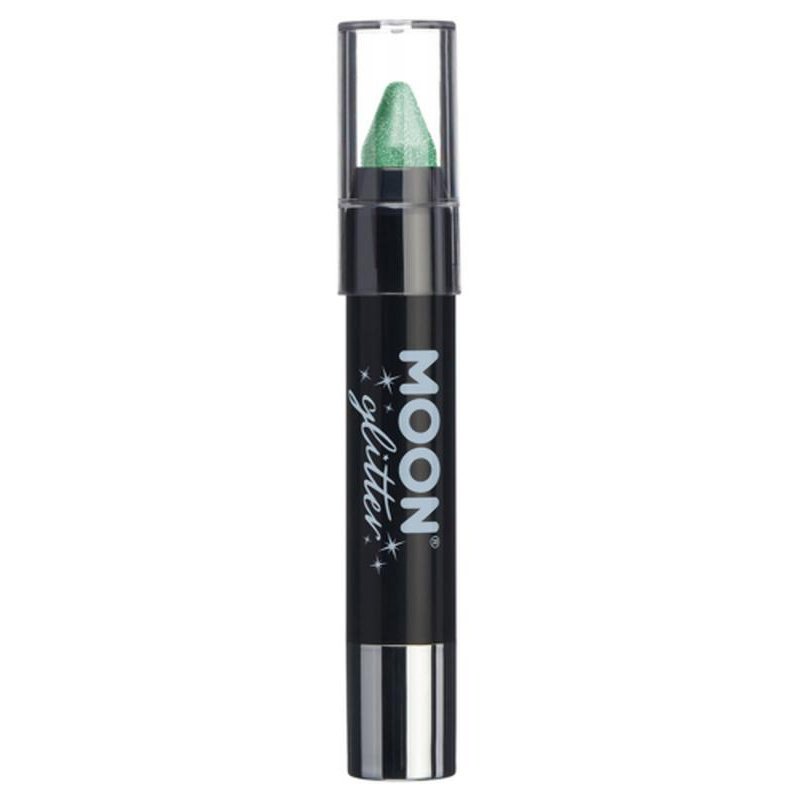 Moon Glitter Iridescent Body Crayons, Green-Make up and Special FX-Jokers Costume Mega Store