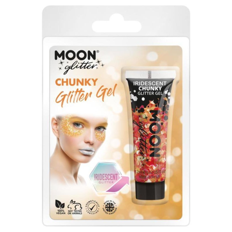 Moon Glitter Iridescent Chunky Glitter Gel, Cherry-Make up and Special FX-Jokers Costume Mega Store