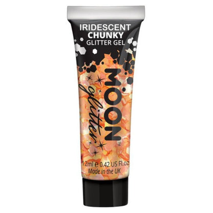 Moon Glitter Iridescent Chunky Glitter Gel, Orange-Make up and Special FX-Jokers Costume Mega Store