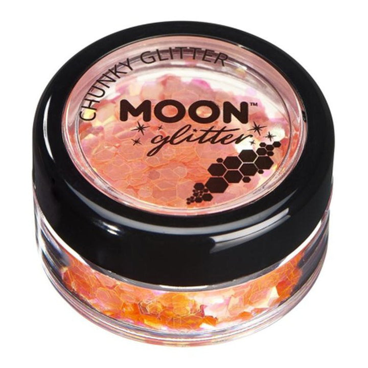 Moon Glitter Iridescent Chunky Glitter, Orange-Make up and Special FX-Jokers Costume Mega Store