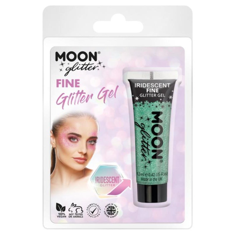 Moon Glitter Iridescent Glitter Gel, Green-Make up and Special FX-Jokers Costume Mega Store