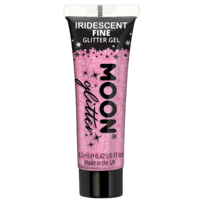 Moon Glitter Iridescent Glitter Gel, Pink-Make up and Special FX-Jokers Costume Mega Store