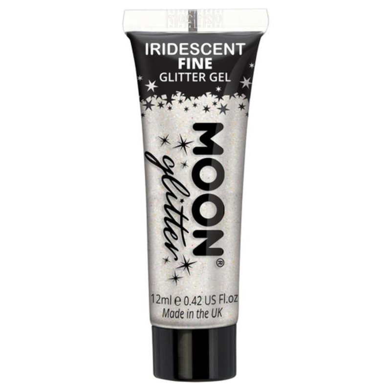 Moon Glitter Iridescent Glitter Gel, White-Make up and Special FX-Jokers Costume Mega Store