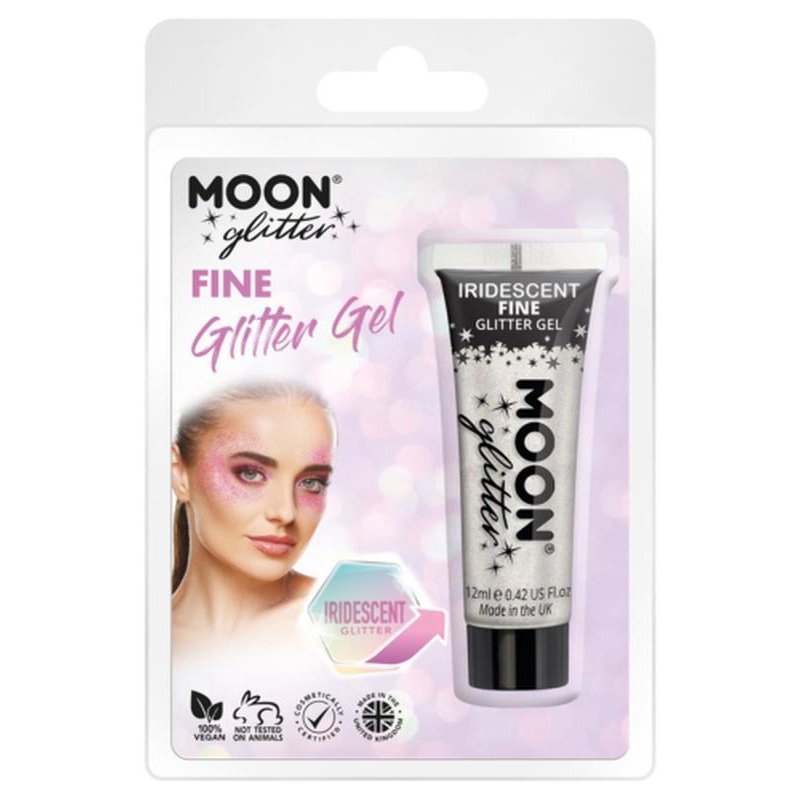 Moon Glitter Iridescent Glitter Gel, White-Make up and Special FX-Jokers Costume Mega Store