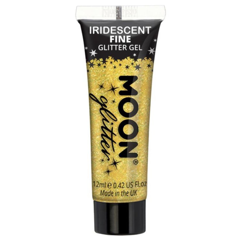 Moon Glitter Iridescent Glitter Gel, Yellow-Make up and Special FX-Jokers Costume Mega Store