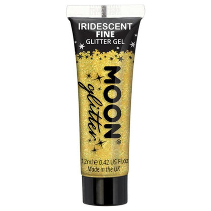 Moon Glitter Iridescent Glitter Gel, Yellow-Make up and Special FX-Jokers Costume Mega Store