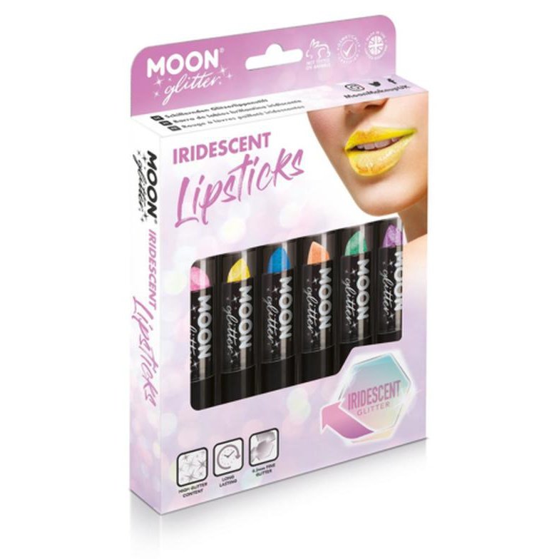 Moon Glitter Iridescent Glitter Lipstick, Assorted-Make up and Special FX-Jokers Costume Mega Store