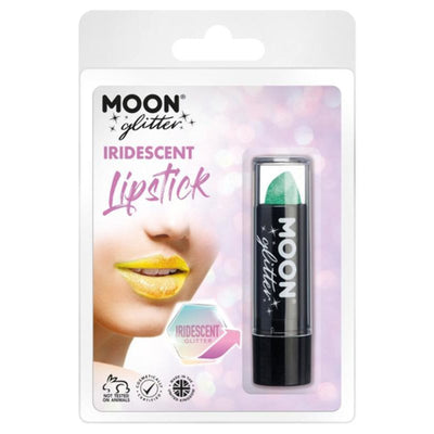 Moon Glitter Iridescent Glitter Lipstick, Green-Make up and Special FX-Jokers Costume Mega Store