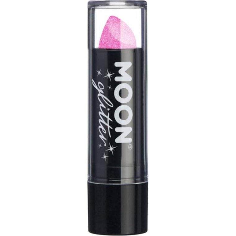 Moon Glitter Iridescent Glitter Lipstick, Pink-Make up and Special FX-Jokers Costume Mega Store