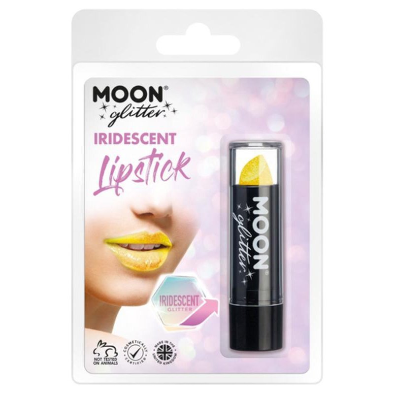 Moon Glitter Iridescent Glitter Lipstick, Yellow-Make up and Special FX-Jokers Costume Mega Store