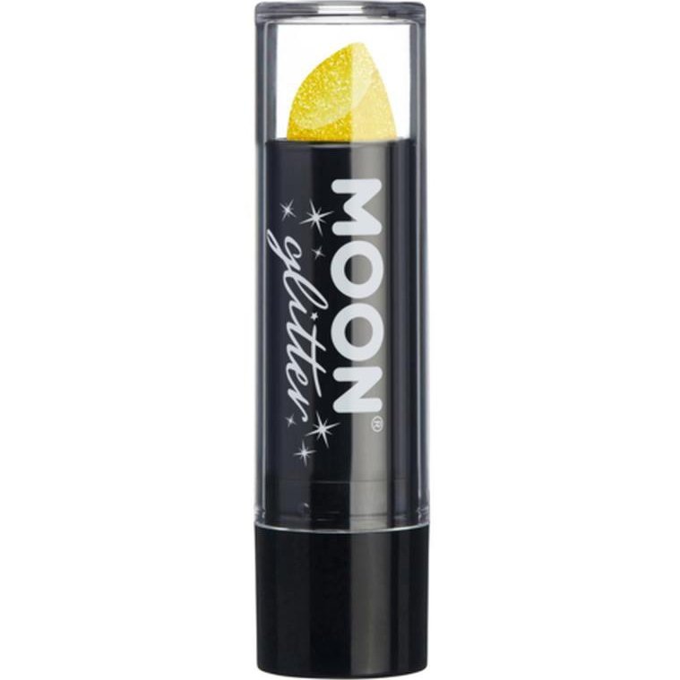 Moon Glitter Iridescent Glitter Lipstick, Yellow-Make up and Special FX-Jokers Costume Mega Store