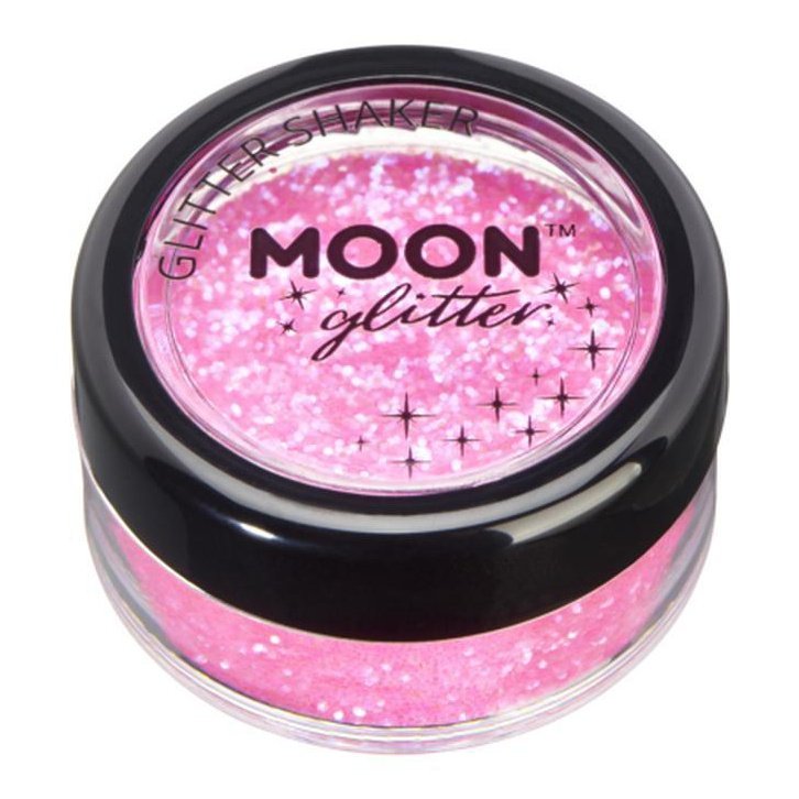 Moon Glitter Iridescent Glitter Shakers, Pink-Make up and Special FX-Jokers Costume Mega Store