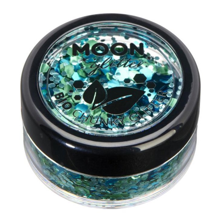 Moon Glitter Mystic Bio Chunky Glitter, Aquarium-Make up and Special FX-Jokers Costume Mega Store