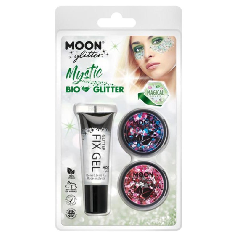 Moon Glitter Mystic Bio Chunky Glitter, Celebration, Blossom-Make up and Special FX-Jokers Costume Mega Store