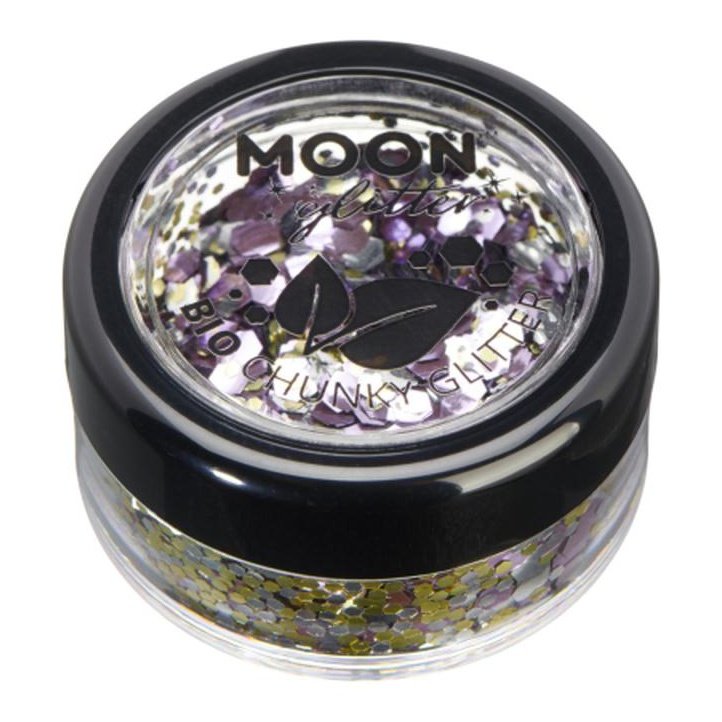 Moon Glitter Mystic Bio Chunky Glitter, Champagne-Make up and Special FX-Jokers Costume Mega Store