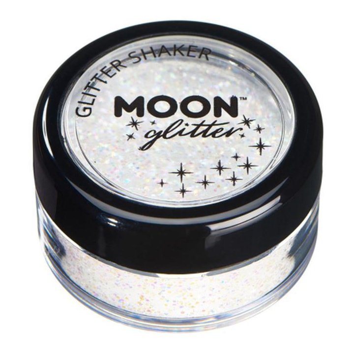 Moon Glitter Pastel Glitter Shakers, White-Make up and Special FX-Jokers Costume Mega Store