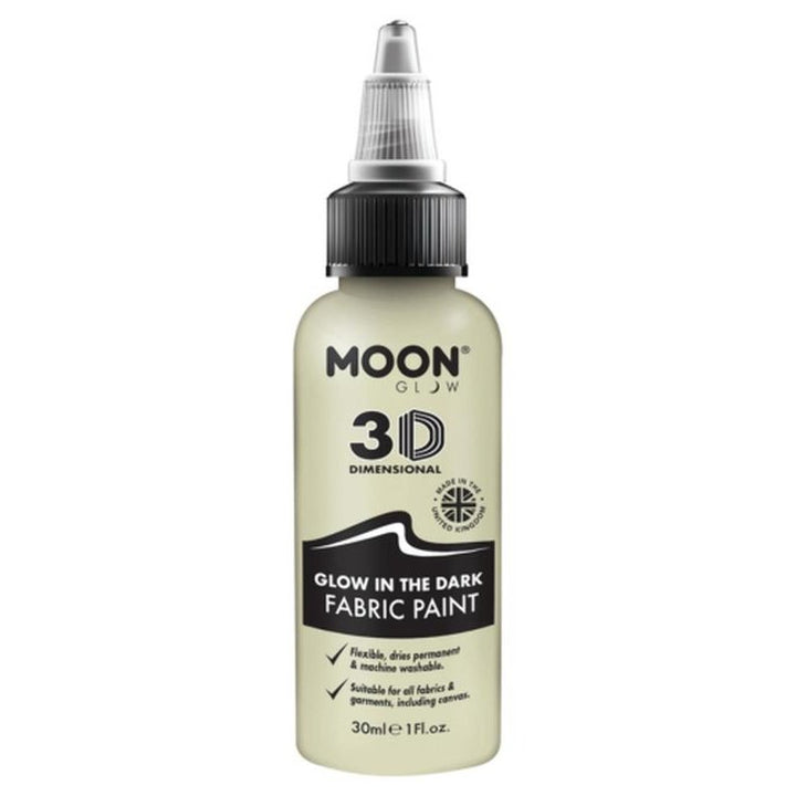 Moon Glow - Glow in the Dark Fabric Paint, Clear-Make up and Special FX-Jokers Costume Mega Store