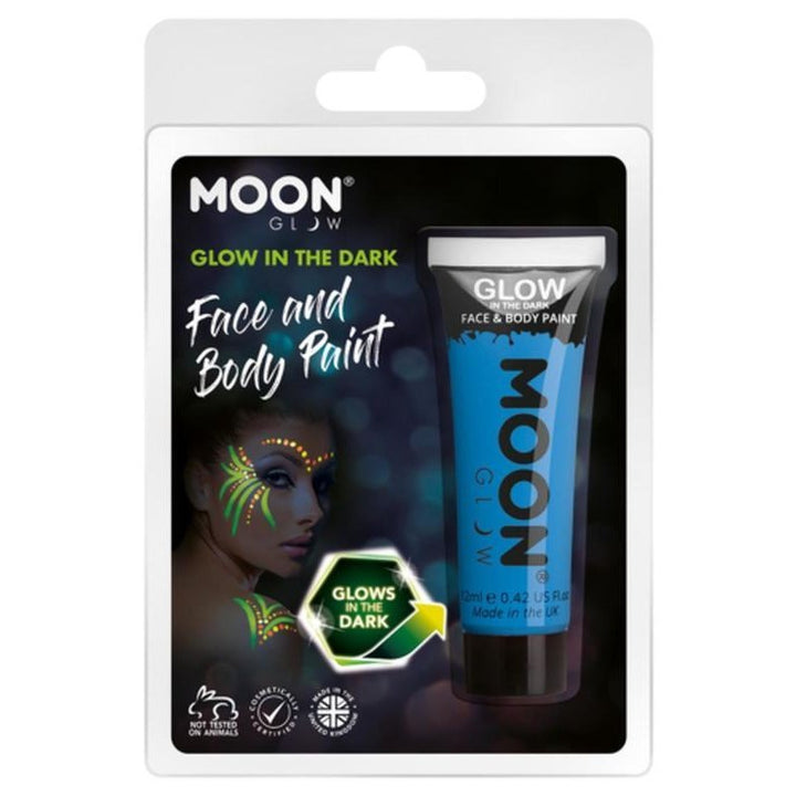 Moon Glow - Glow in the Dark Face Paint, Blue-Make up and Special FX-Jokers Costume Mega Store