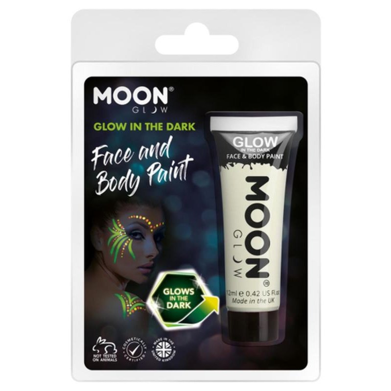 Moon Glow - Glow in the Dark Face Paint, Clear-Make up and Special FX-Jokers Costume Mega Store
