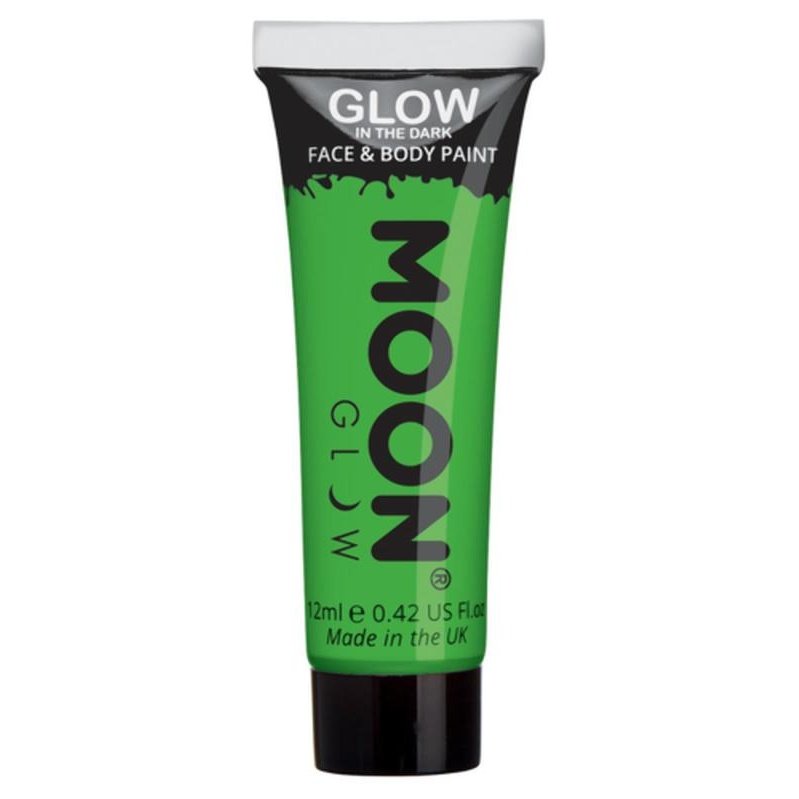 Moon Glow - Glow in the Dark Face Paint, Green-Make up and Special FX-Jokers Costume Mega Store