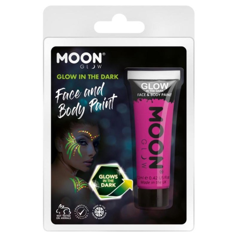 Moon Glow - Glow in the Dark Face Paint, Purple-Make up and Special FX-Jokers Costume Mega Store