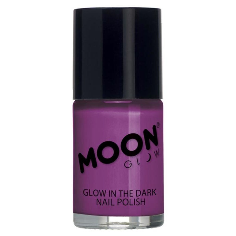 Moon Glow - Glow in the Dark Nail Polish, Purple-Make up and Special FX-Jokers Costume Mega Store