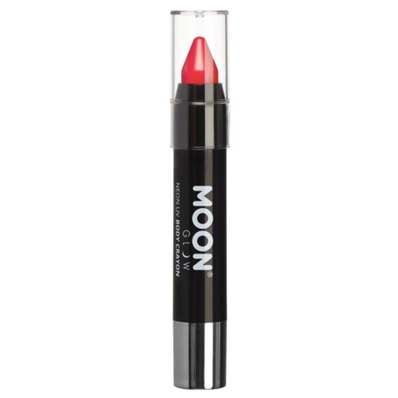 Moon Glow Intense Neon UV Body Crayons, Red-Make up and Special FX-Jokers Costume Mega Store