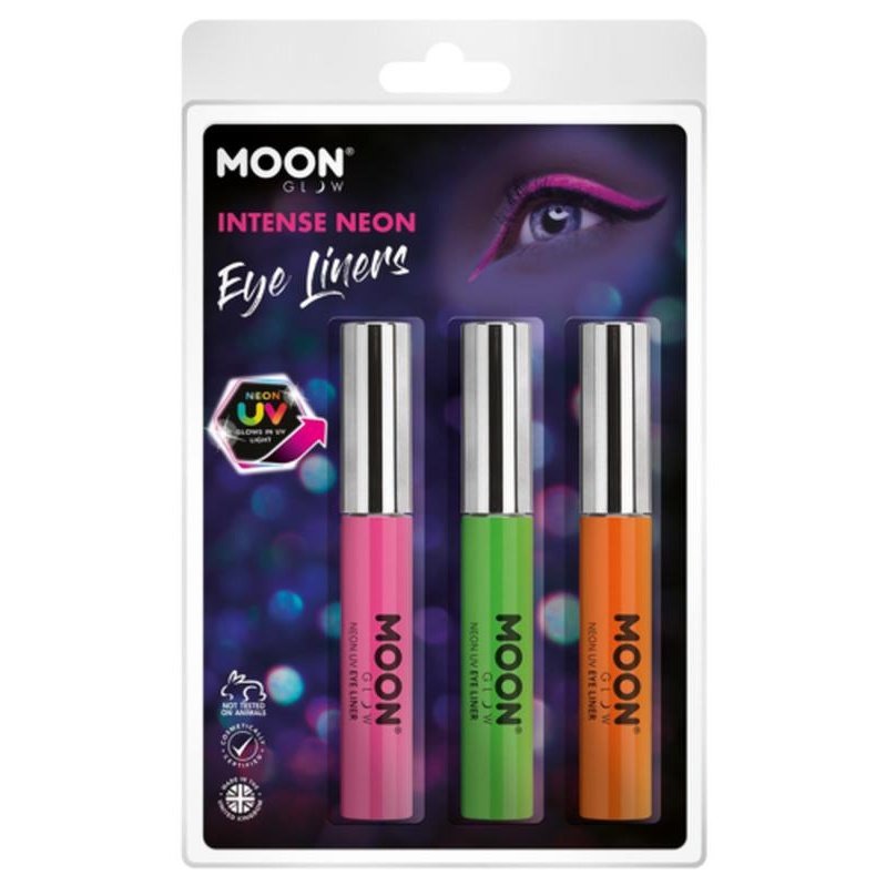 Moon Glow Intense Neon UV Eye Liner, Pink, Green, Orange-Make up and Special FX-Jokers Costume Mega Store