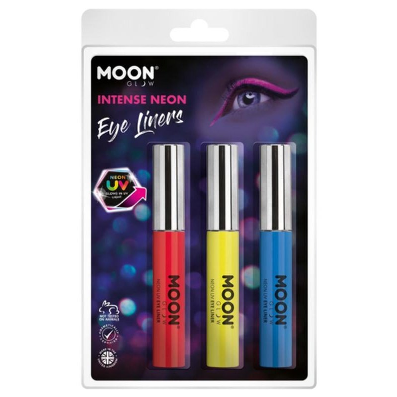 Moon Glow Intense Neon UV Eye Liner, Red, Yellow, Blue-Make up and Special FX-Jokers Costume Mega Store