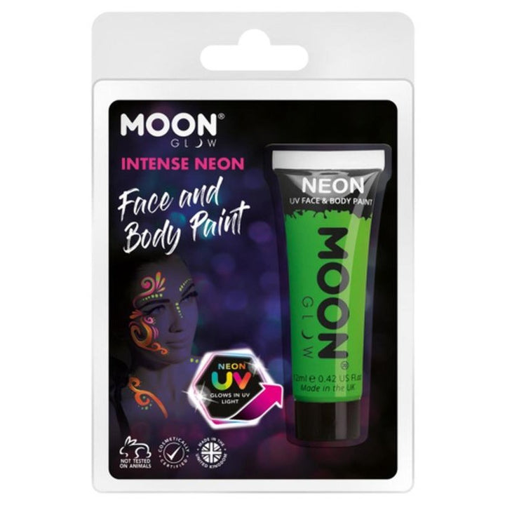 Moon Glow Intense Neon UV Face Paint, Green-Make up and Special FX-Jokers Costume Mega Store