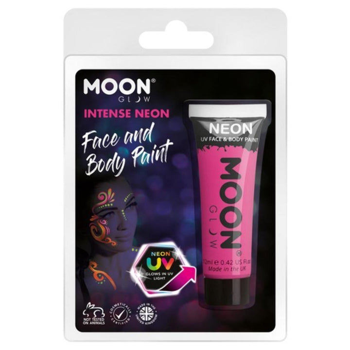 Moon Glow Intense Neon UV Face Paint, Hot Pink-Make up and Special FX-Jokers Costume Mega Store