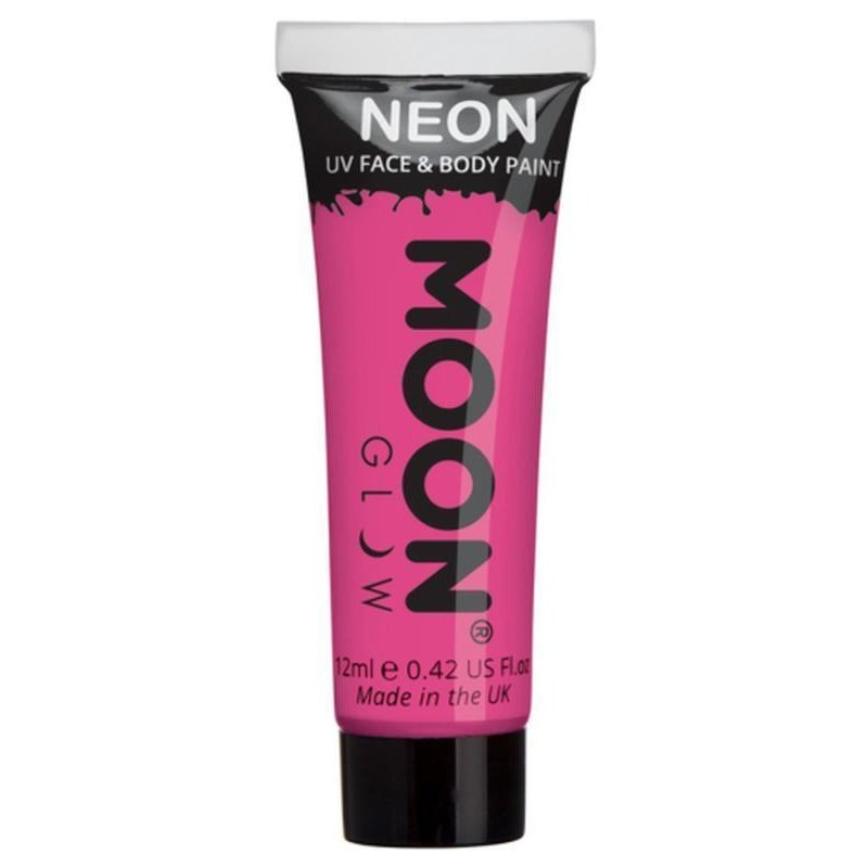 Moon Glow Intense Neon UV Face Paint, Hot Pink-Make up and Special FX-Jokers Costume Mega Store