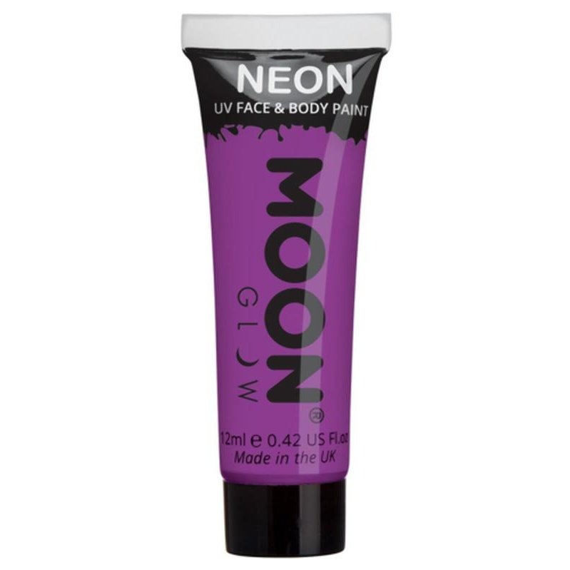 Moon Glow Intense Neon UV Face Paint, Purple-Make up and Special FX-Jokers Costume Mega Store