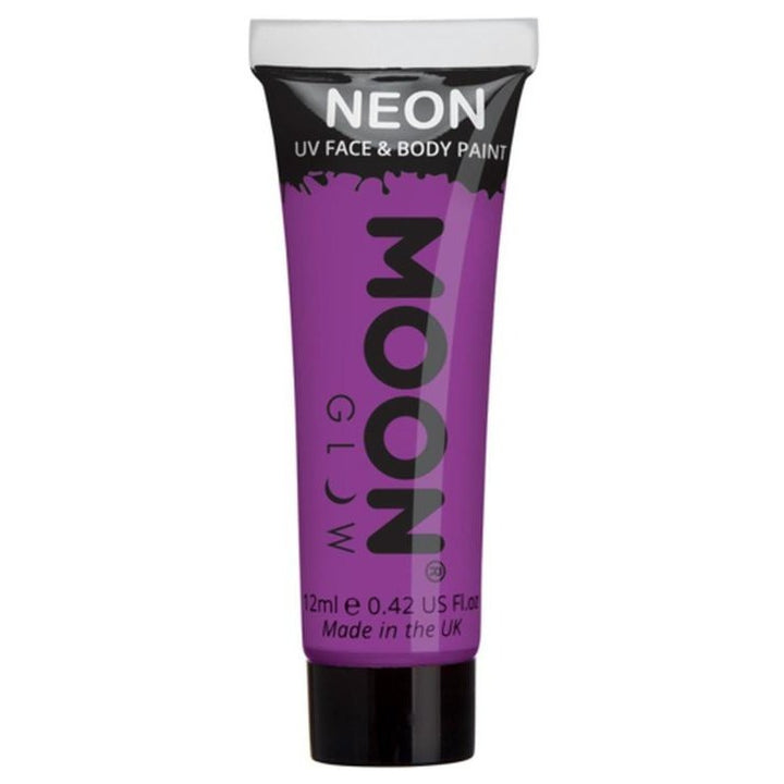 Moon Glow Intense Neon UV Face Paint, Purple-Make up and Special FX-Jokers Costume Mega Store