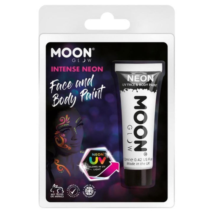 Moon Glow Intense Neon UV Face Paint, White-Make up and Special FX-Jokers Costume Mega Store