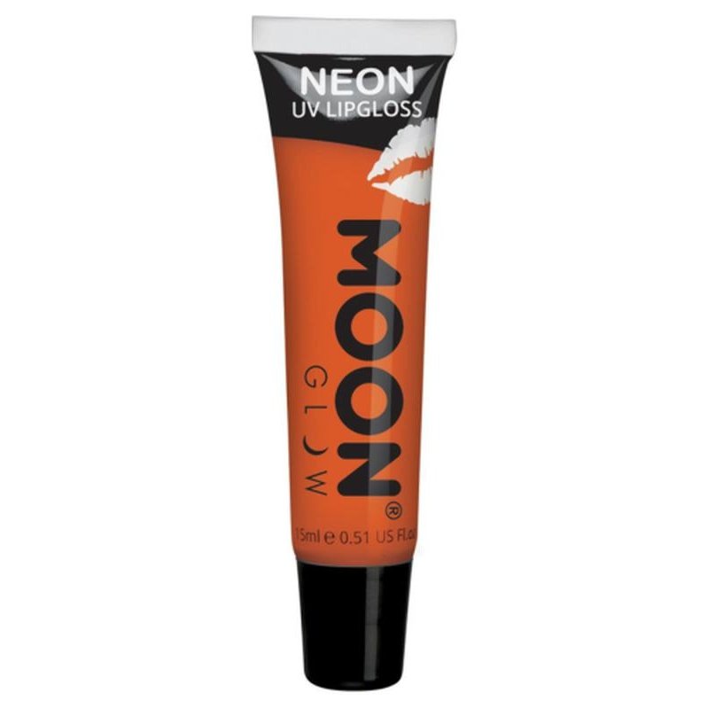 Moon Glow Intense Neon UV Fruity Lipgloss, Orange-Make up and Special FX-Jokers Costume Mega Store