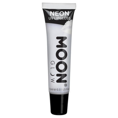 Moon Glow Intense Neon UV Fruity Lipgloss, White-Make up and Special FX-Jokers Costume Mega Store