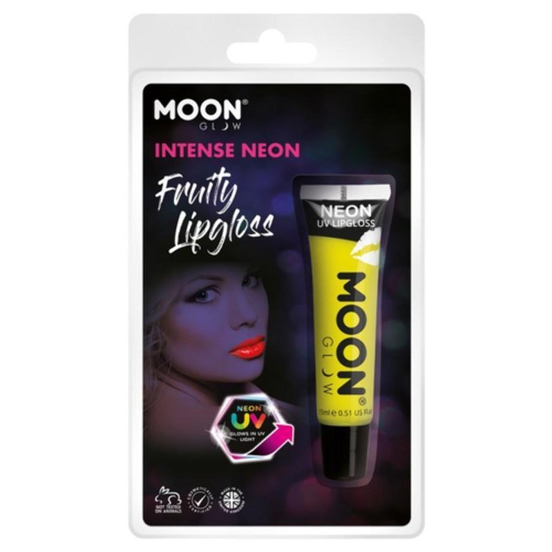 Moon Glow Intense Neon UV Fruity Lipgloss Clamshell, 15ml Costume Make Up Moon Glow Intense Neon UV Fruity Lipgloss Clamshell, 15ml Costume Make Up