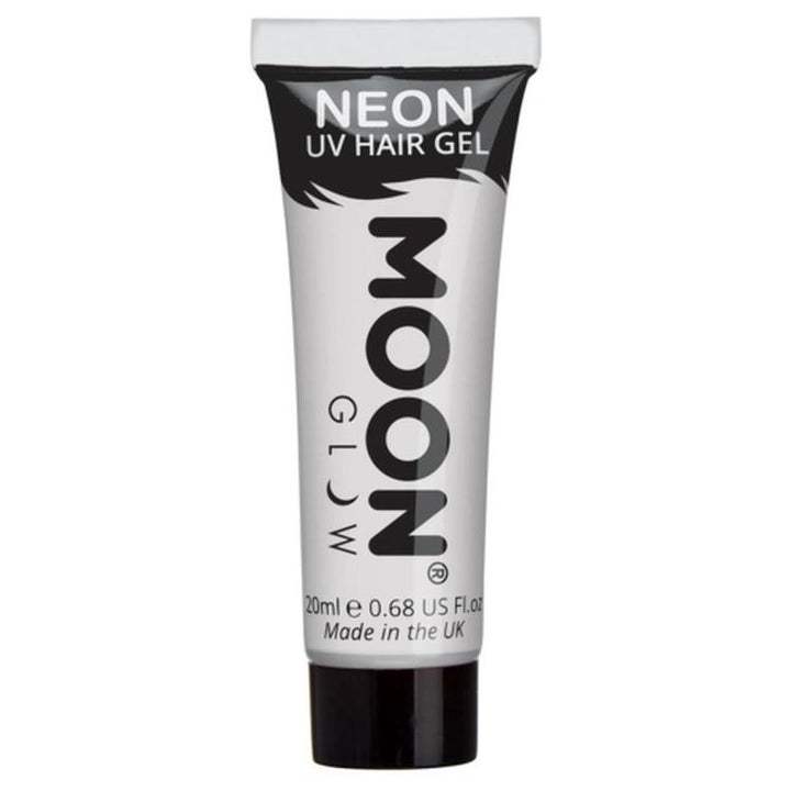 Moon Glow Intense Neon UV Hair Gel, White-Make up and Special FX-Jokers Costume Mega Store