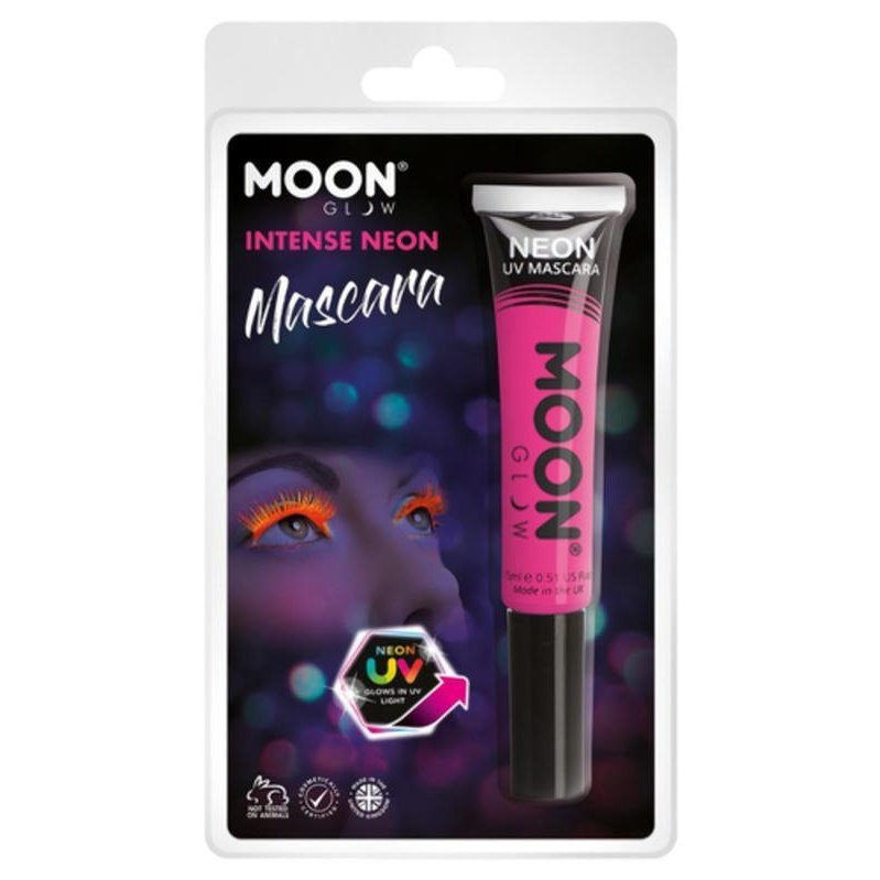 Moon Glow Intense Neon UV Mascara, Hot Pink-Make up and Special FX-Jokers Costume Mega Store