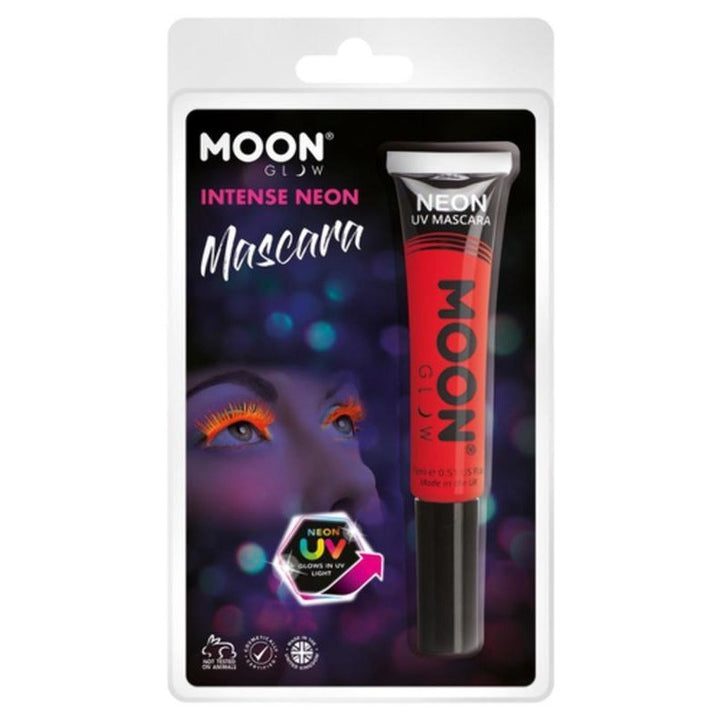 Moon Glow Intense Neon UV Mascara, Red-Make up and Special FX-Jokers Costume Mega Store