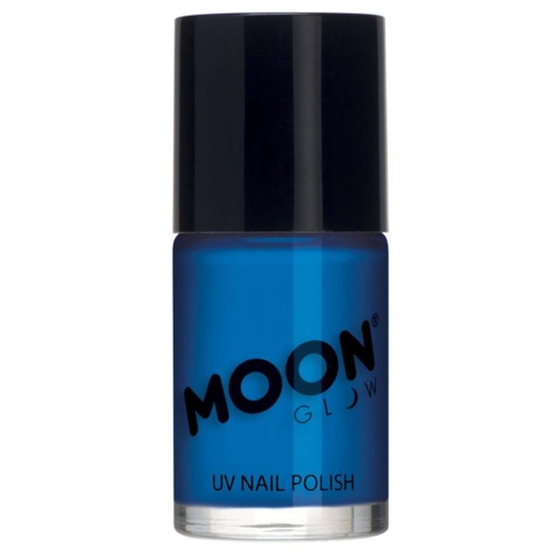 Moon Glow Intense Neon UV Nail Polish, Neon Blue-Make up and Special FX-Jokers Costume Mega Store