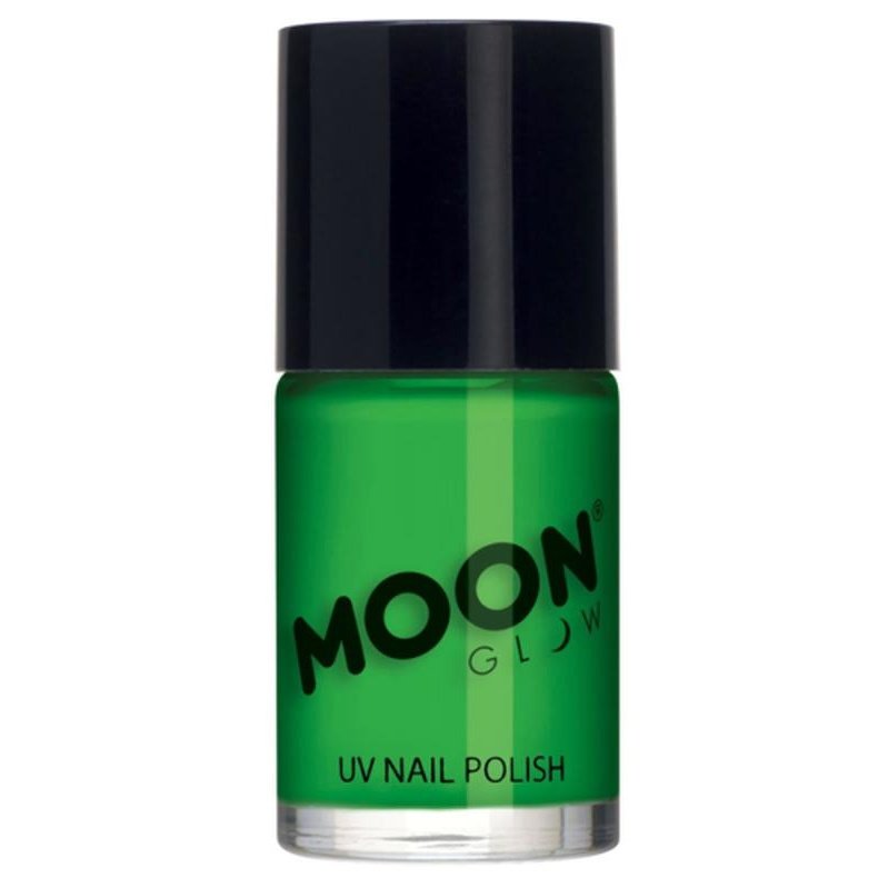 Moon Glow Intense Neon UV Nail Polish, Neon Green-Make up and Special FX-Jokers Costume Mega Store