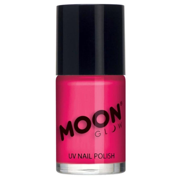 Moon Glow Intense Neon UV Nail Polish, Neon Pink-Make up and Special FX-Jokers Costume Mega Store