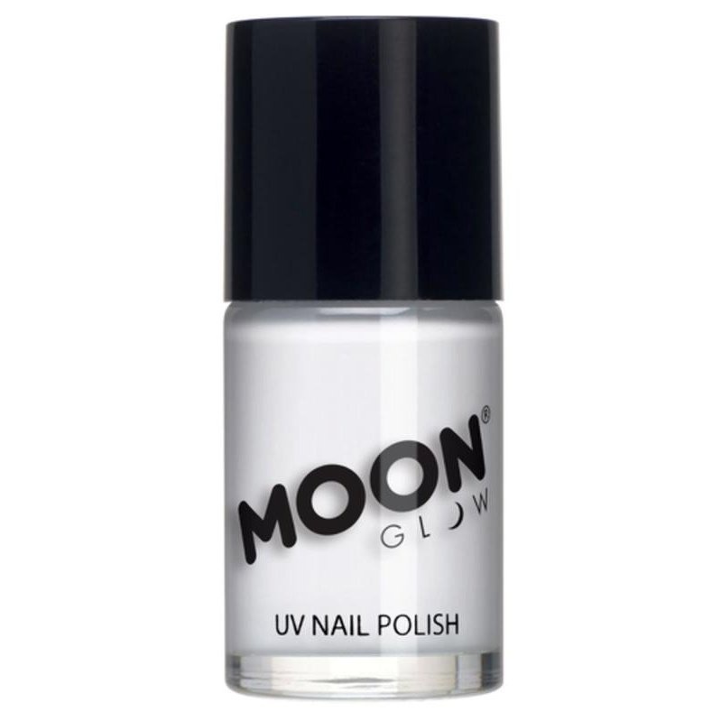 Moon Glow Intense Neon UV Nail Polish, White-Make up and Special FX-Jokers Costume Mega Store